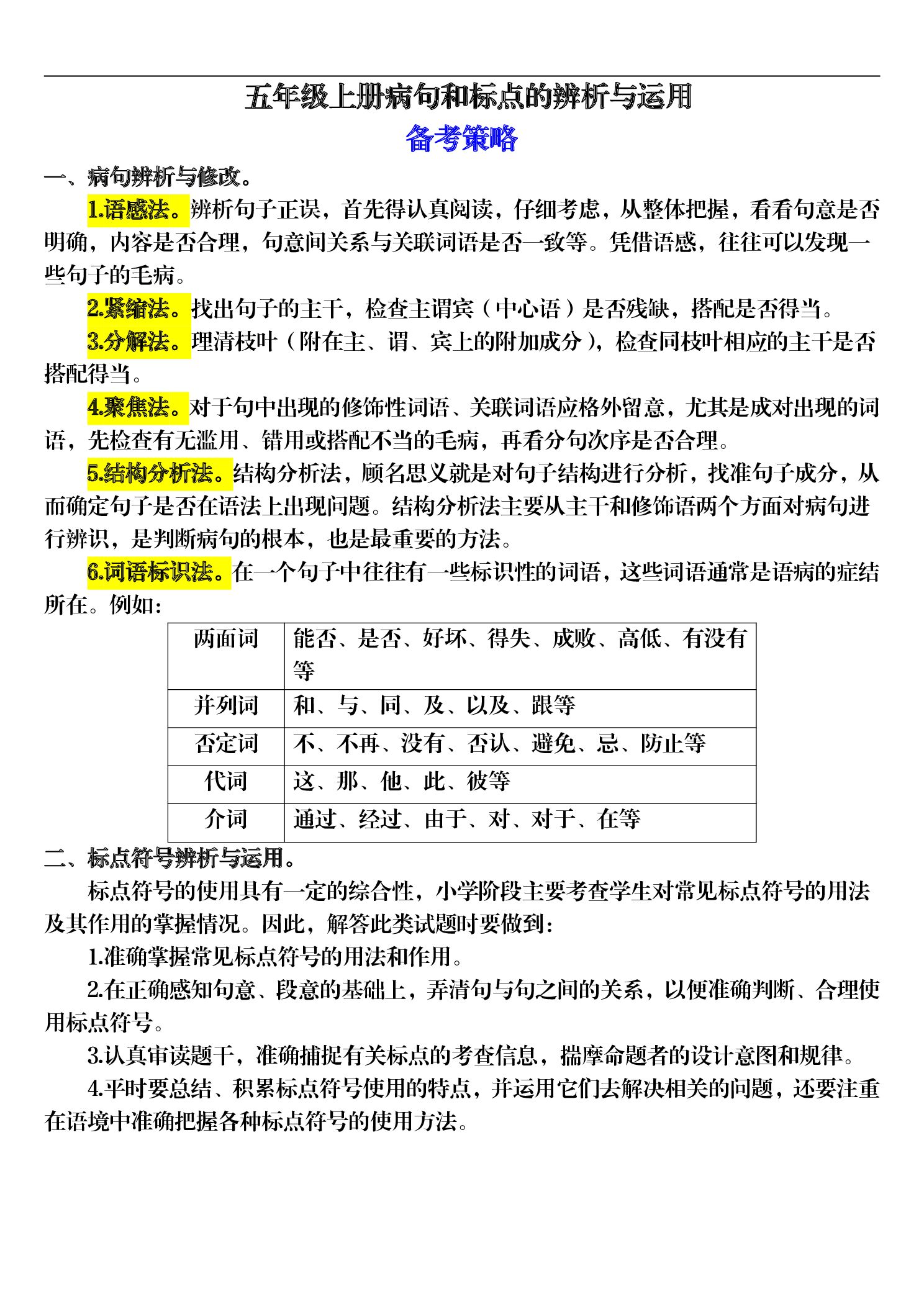五年级（上）语文 期末病句专项训练.pdf